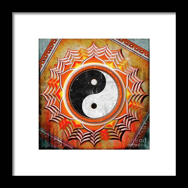 Yin Yang - The Healing Of The Orange Chakra Framed Print by Dirk Czarnota -  Fine Art America