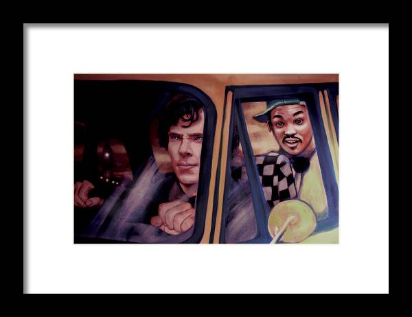 Sherlock Holmes Framed Print featuring the painting Yo Holmes Smell Ya Later Original Availabe by Jason Wright