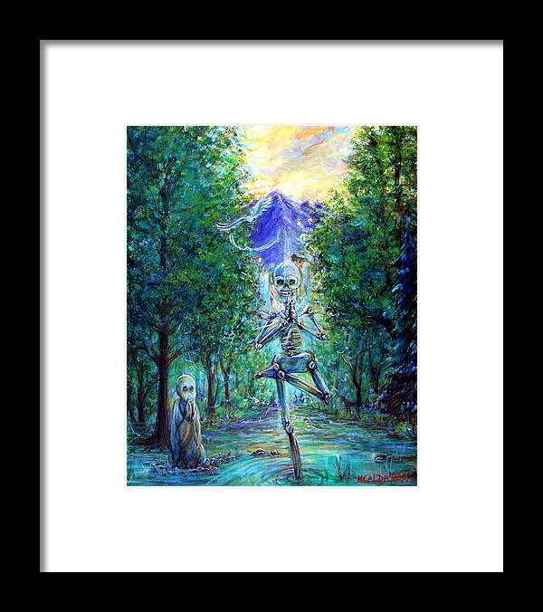Yoga Framed Print featuring the painting Yoga Tree by Heather Calderon
