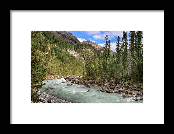 River Framed Print featuring the photograph Yoho River Bend by Teresa Zieba