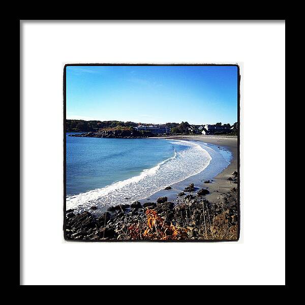 York County Maine Framed Print featuring the photograph York County Coastline by Will Felix