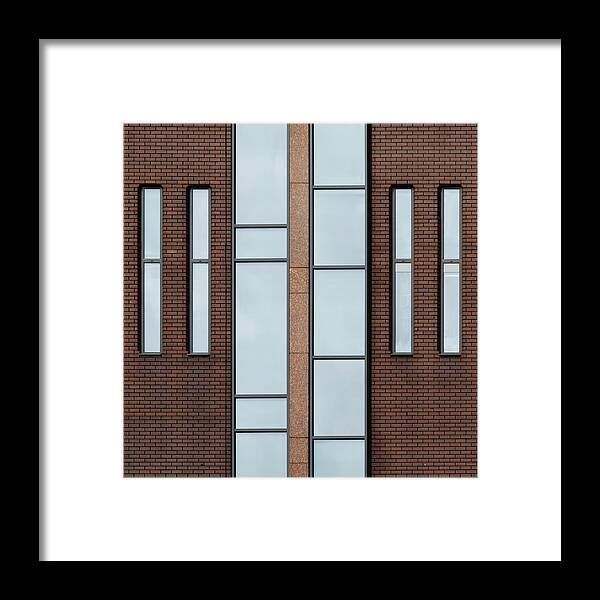 Urban Framed Print featuring the photograph Square - Yorkshire Windows 2 by Stuart Allen