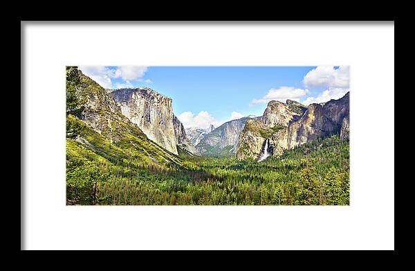 Landscape Framed Print featuring the photograph Yosemite Tunnel View Afternoon by Brian Tada