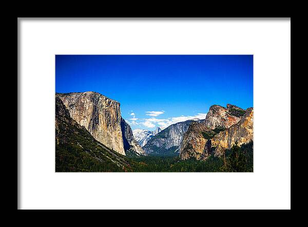 Mountains Framed Print featuring the photograph Yosemite Valley Closeup by Lawrence S Richardson Jr
