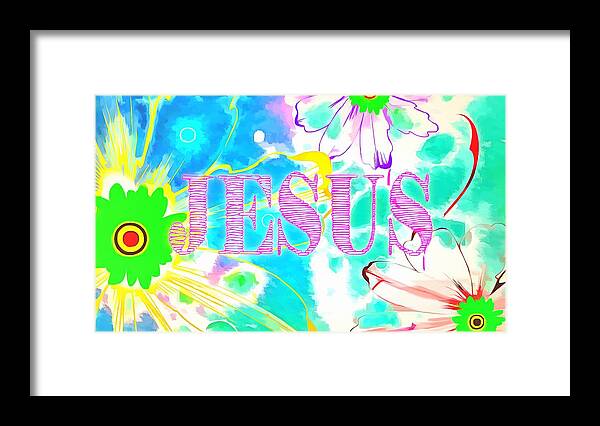 Jesus Framed Print featuring the digital art You are a child of GOD by Payet Emmanuel