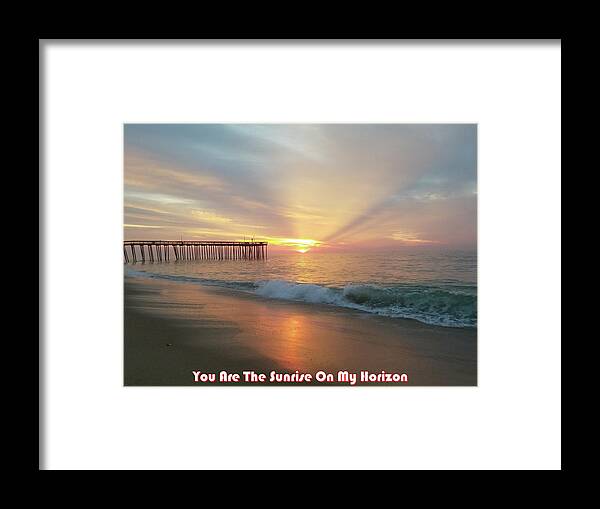 Sun Framed Print featuring the photograph You Are The Sunrise by Robert Banach