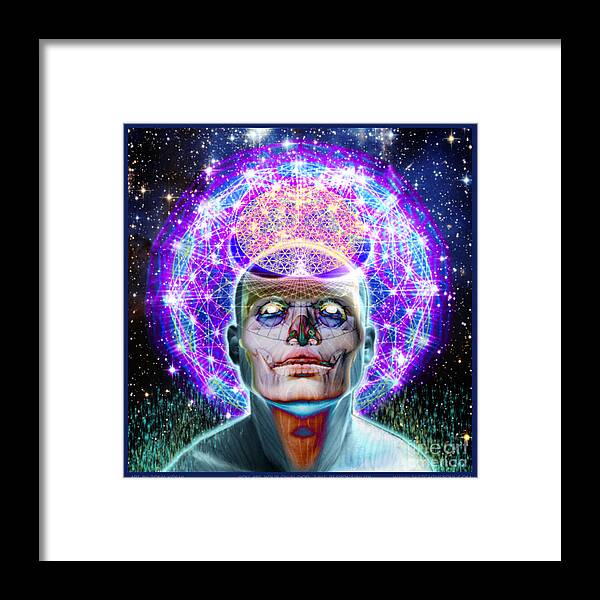 Tony Koehl: Figuretive: Spiritual Framed Print featuring the mixed media You Are Your Own God Take Responsablility by Tony Koehl