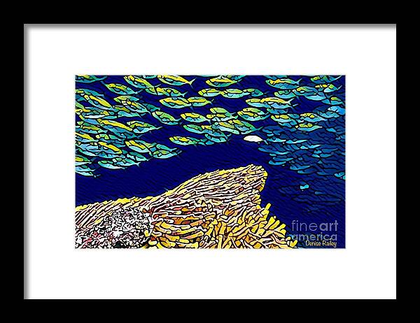 Coral Reef Framed Print featuring the digital art You Be You by Denise Railey
