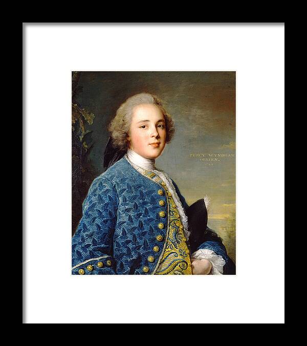 Jean-marc Nattier Framed Print featuring the painting Young Boy Percy Wyndham by MotionAge Designs