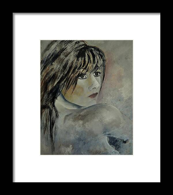 Nude Framed Print featuring the painting Young Girl 561110 by Pol Ledent
