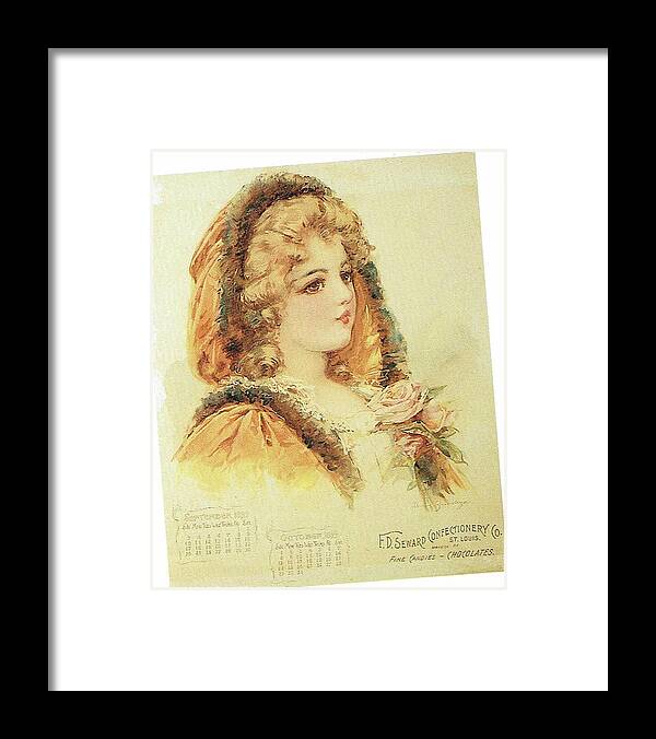 Frances Brundage Framed Print featuring the painting Young Lady from Paris 1 by Reynold Jay
