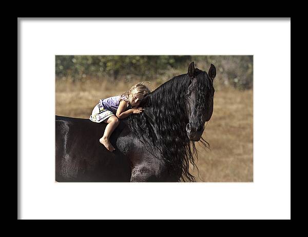 Young Rider Framed Print featuring the photograph Young Rider by Wes and Dotty Weber