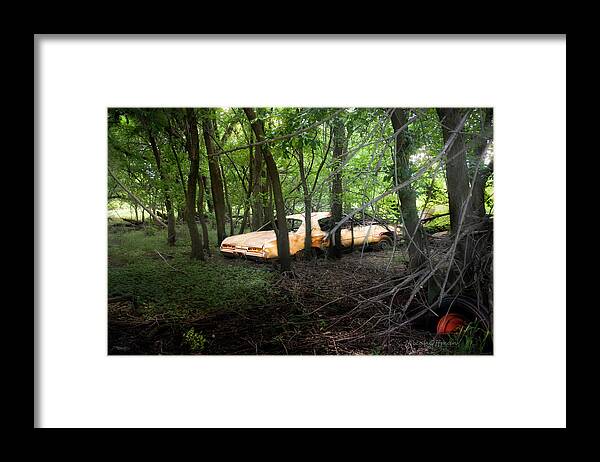 Abandoned Framed Print featuring the photograph Your automobile gonna fall apart by Micah Offman