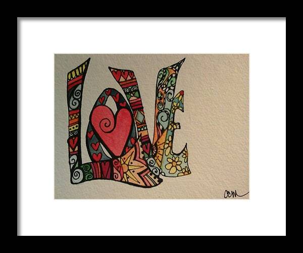 Love Framed Print featuring the painting Your big heart by Claudia Cole Meek