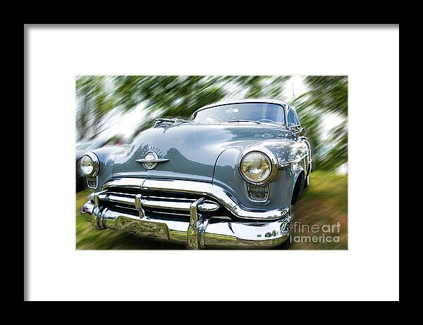 Oldsmobile Framed Print featuring the photograph Your Fathers Oldsmobile by Lisa Kilby