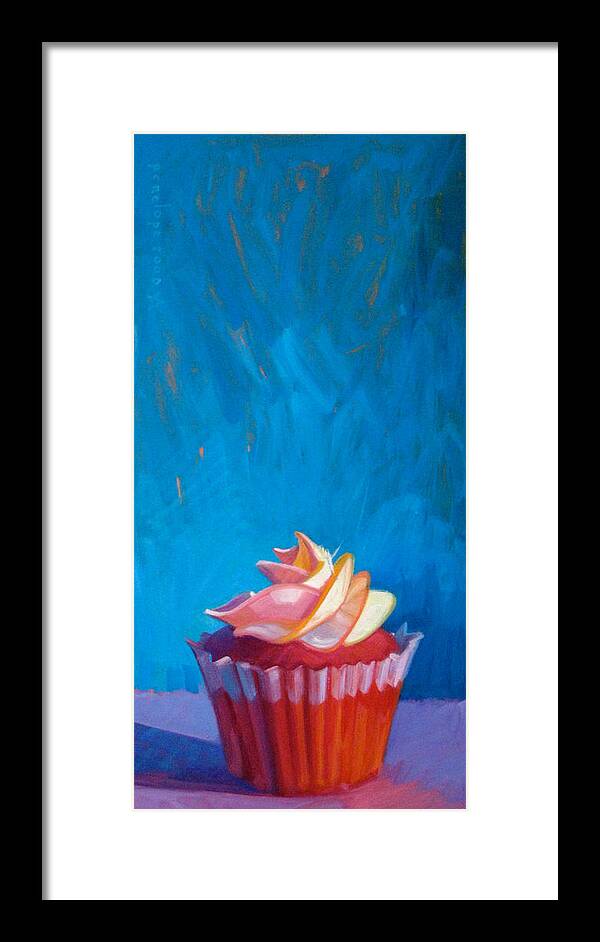 Cupcake Painting Framed Print featuring the painting Your Majesty by Penelope Moore