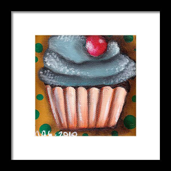 Cupcake Framed Print featuring the painting Yummy 6 by Abril Andrade