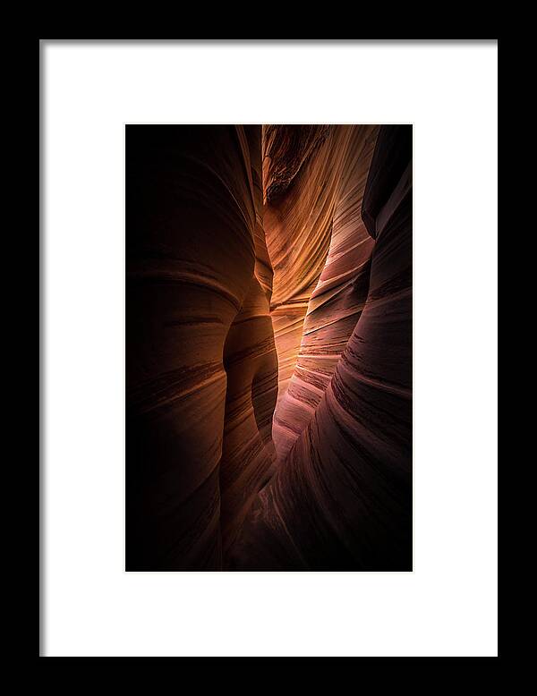 Zebra Canyon Framed Print featuring the photograph Earth Swept by Ryan Smith