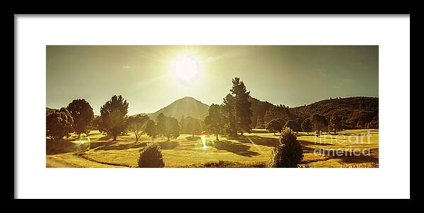 Tasmania Framed Print featuring the photograph Zeehan Golf Course by Jorgo Photography