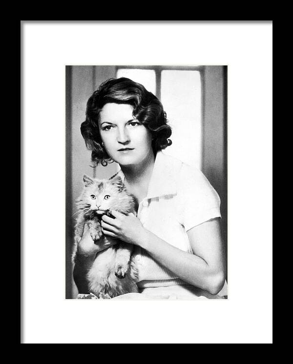 Author Framed Print featuring the photograph Zelda Fitzgerald, C.1930 by Everett