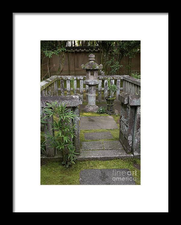 Zen Framed Print featuring the photograph Zen Garden, Kyoto Japan 3 by Perry Rodriguez
