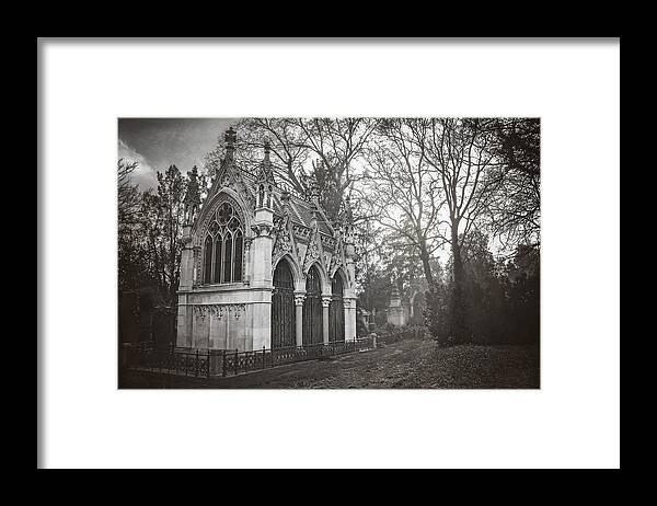 Zentralfriedhof Framed Print featuring the photograph Zentralfriedhof Vienna by Carol Japp