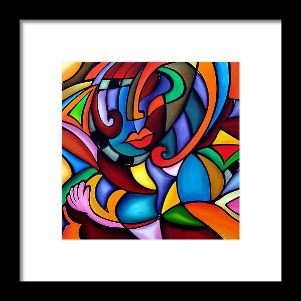 Fidostudio Framed Print featuring the painting Zeus - Abstract Pop Art by Fidostudio by Tom Fedro
