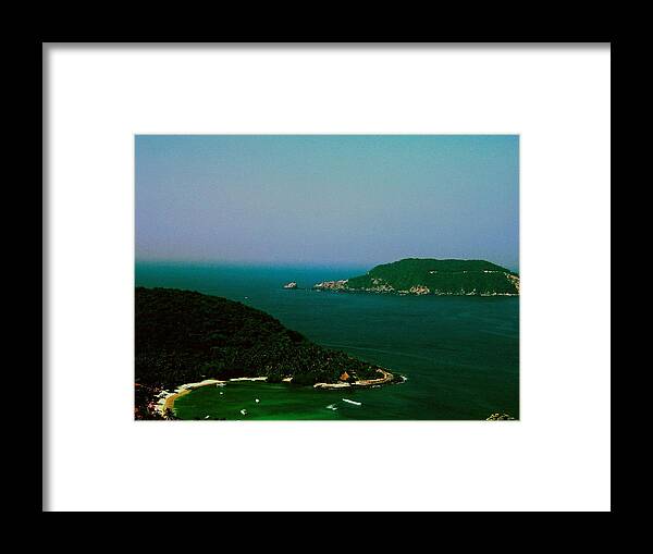 Mexico Framed Print featuring the photograph Zihuatanejo Harbor by Gary Wonning