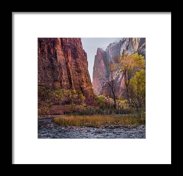 Zion Framed Print featuring the photograph Zion Canyon by James Woody