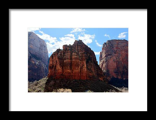 Zion Framed Print featuring the photograph Zion National Park - 5 by Christy Pooschke