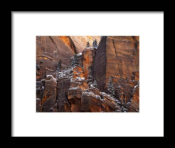 Zion Framed Print featuring the photograph Zion Staircase by Dustin LeFevre