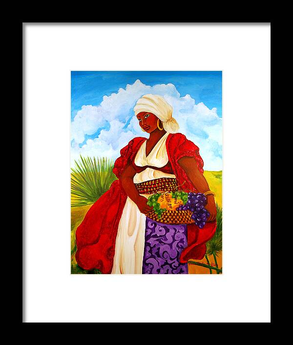 Gullah Framed Print featuring the painting Zipporah by Diane Britton Dunham