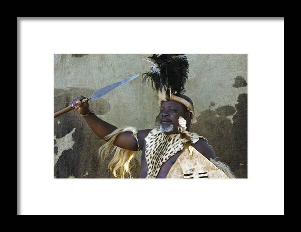 Africa Framed Print featuring the photograph Zulu Pride by Michele Burgess