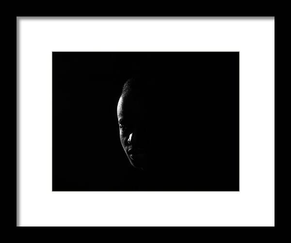 Face Framed Print featuring the photograph by Belov Alexey