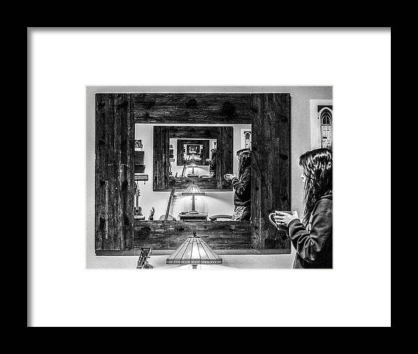 Mirror Framed Print featuring the photograph 058 - Infinity and Beyond by David Ralph Johnson