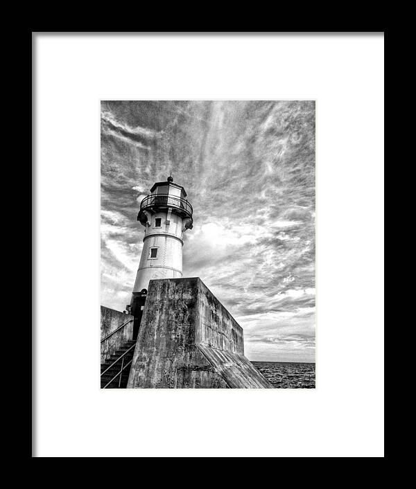 Lighthouse Framed Print featuring the photograph 064 - Lighthouse by David Ralph Johnson