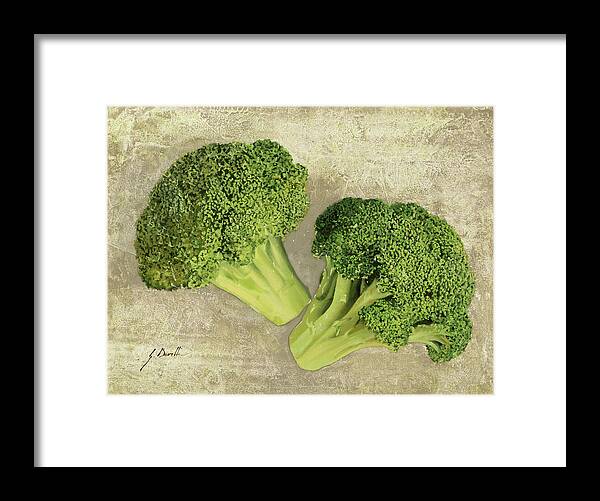 0740-broccoletti Framed Print featuring the painting 0740-broccoletti by Guido Borelli