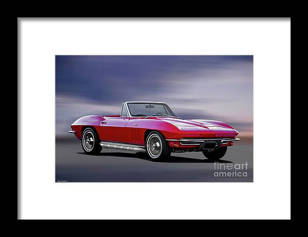 1965 Corvette Stingray Convertible Framed Print featuring the photograph 1965 Corvette Stingray Convertible by Dave Koontz