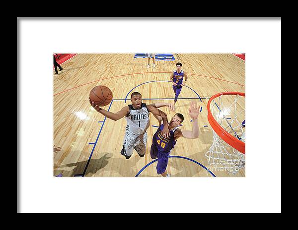Nba Pro Basketball Framed Print featuring the photograph 2017 Las Vegas Summer League - Dallas by Garrett Ellwood