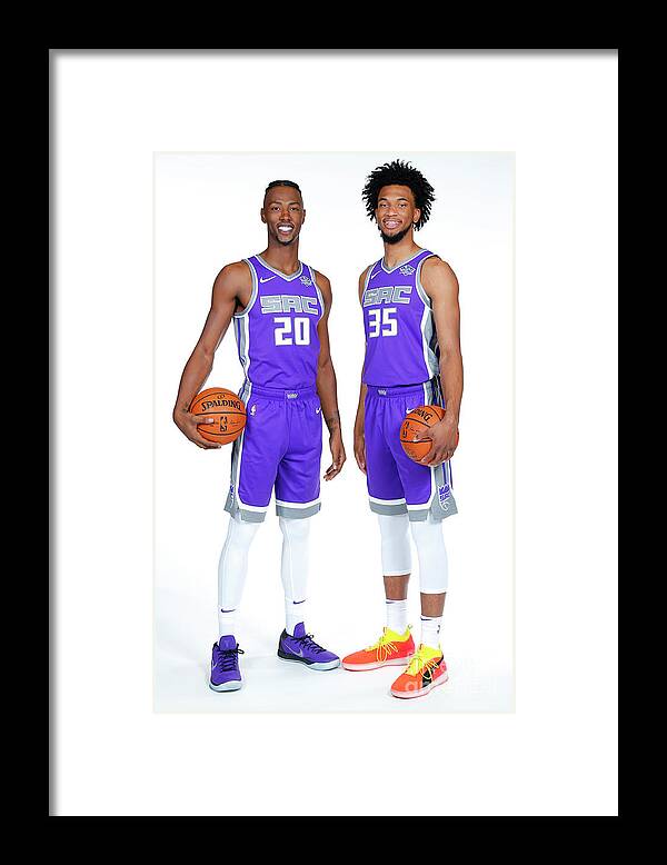 Harry Giles Framed Print featuring the photograph 2018-19 Sacramento Kings Media Day by Rocky Widner