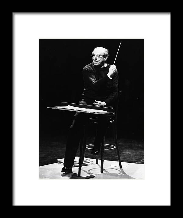 Aaron Copland Framed Print featuring the photograph Aaron Copland #1 by Erich Auerbach
