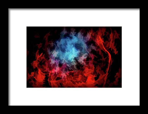 Abstract Framed Print featuring the digital art Abstract 53 by Steve DaPonte