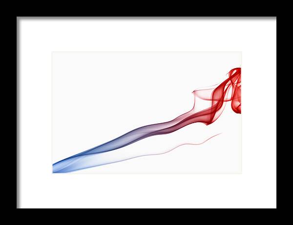 Curve Framed Print featuring the photograph Abstract Smoke #1 by Duxx