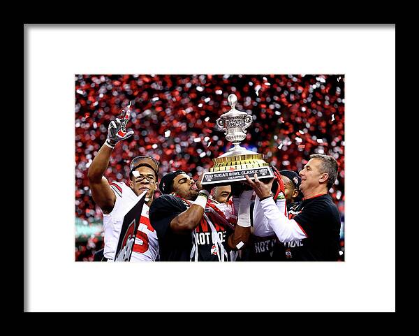 Celebration Framed Print featuring the photograph All State Sugar Bowl - Alabama V Ohio #1 by Streeter Lecka