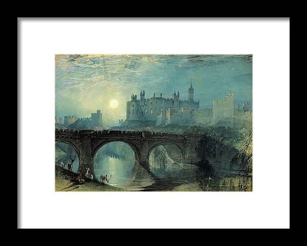 Joseph Mallord William Turner Framed Print featuring the painting Alnwick Castle #3 by Joseph Mallord William Turner