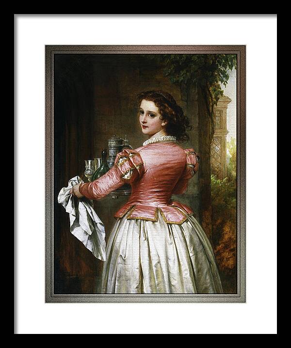 Anne Page Framed Print featuring the painting Anne Page by Thomas-Francis Dicksee by Rolando Burbon