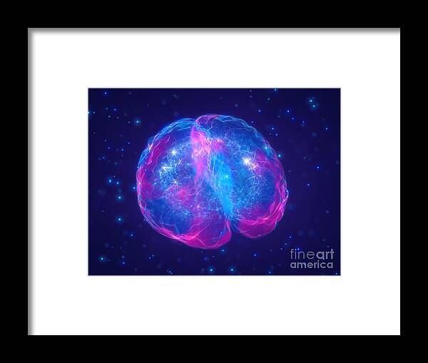 3d Framed Print featuring the photograph Artificial Intelligence #1 by Nobeastsofierce/science Photo Library