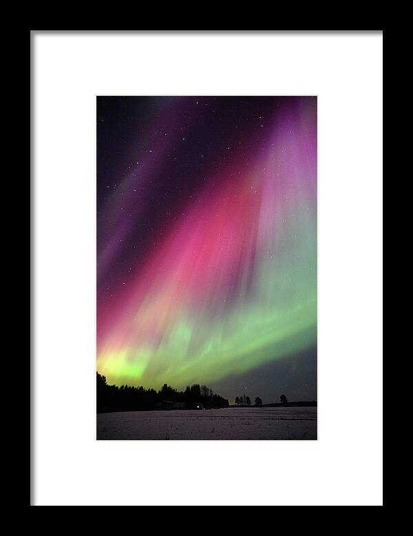 Scenics Framed Print featuring the photograph Aurora Borealis #1 by Eerik