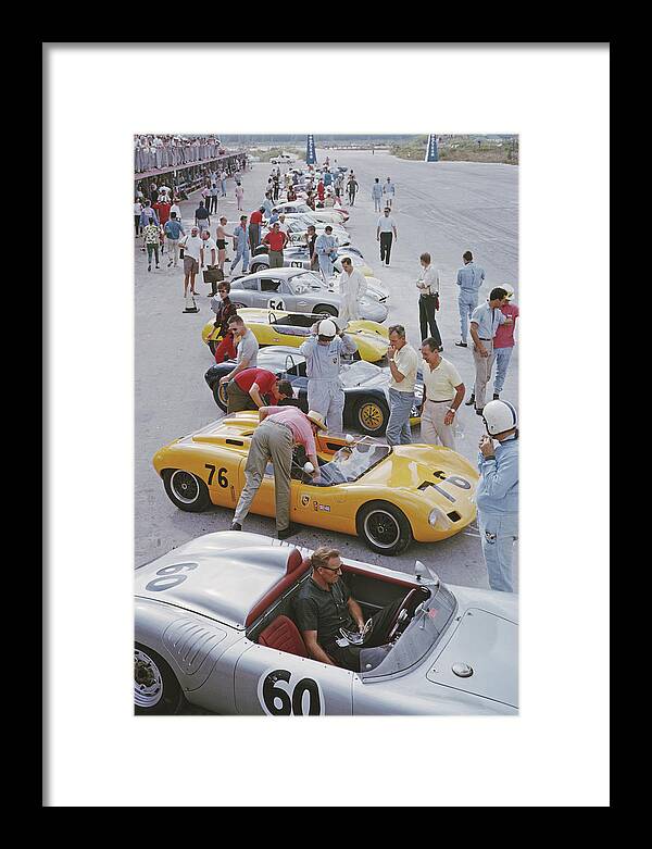 People Framed Print featuring the photograph Bahamas Speed Week by Slim Aarons