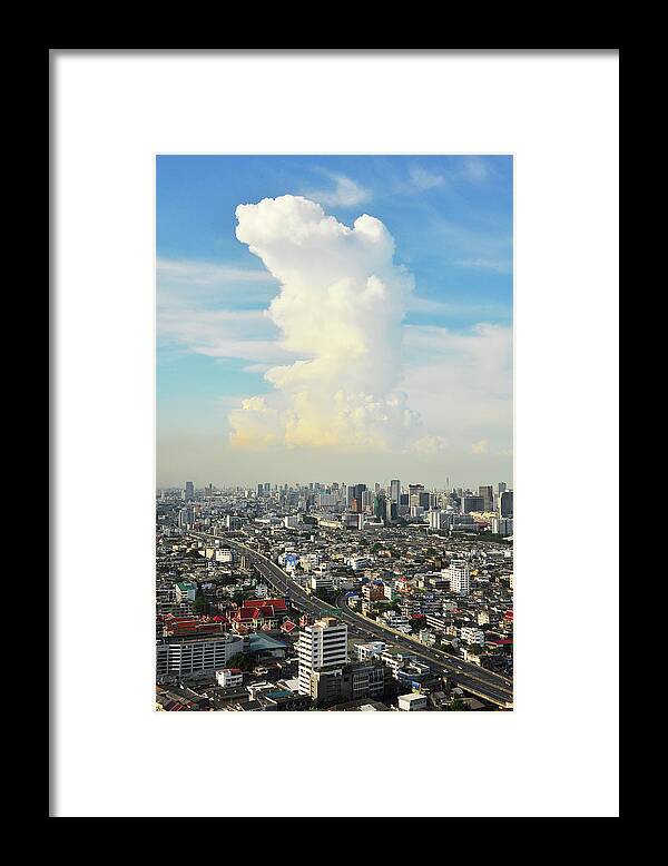Outdoors Framed Print featuring the photograph Bangkok City #1 by Nutexzles